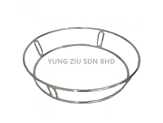 BIG STAINLESS STEEL ROUND ANTI-HOT POT RACK 23*5*26CM